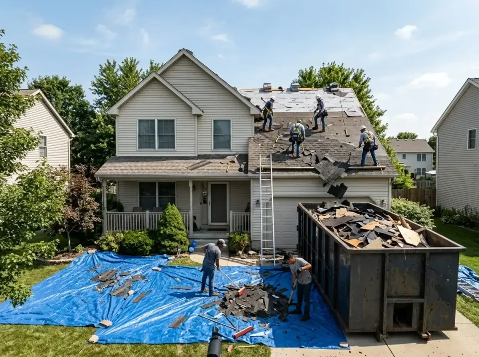 roof-replacement-debris-remova-004 — frequently asked questions, Cheapest Dumpster Rentals in Indian Head Park, IL